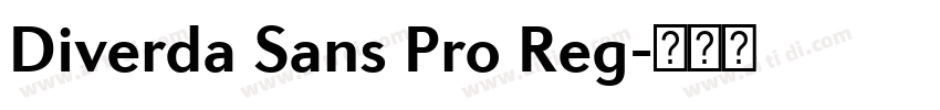 Diverda Sans Pro Reg字体转换